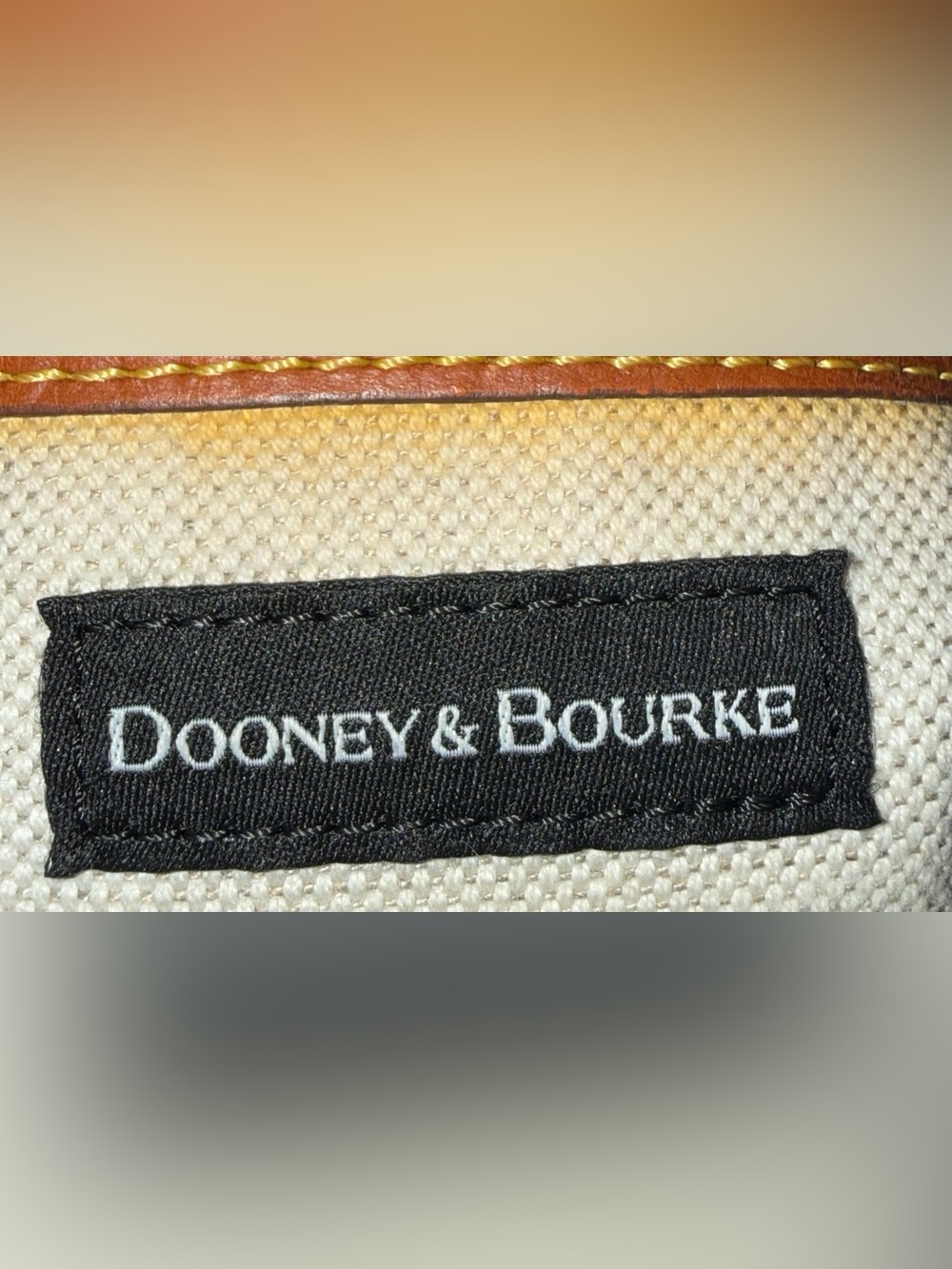 Dooney & Bourke Black with Brown Trim Pebbled Leather Shoulder Bag & Wallet - Picture 10 of 16